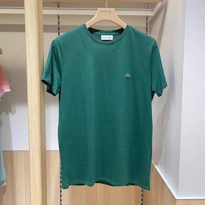 9510鱼2023新款休闲简约纯色男士时尚夏季新款圆领潮宽松短袖t恤男装TH6709 3