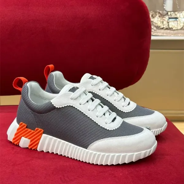 Hermès Oran Sneakers Black and White Suede Sneakers - 16