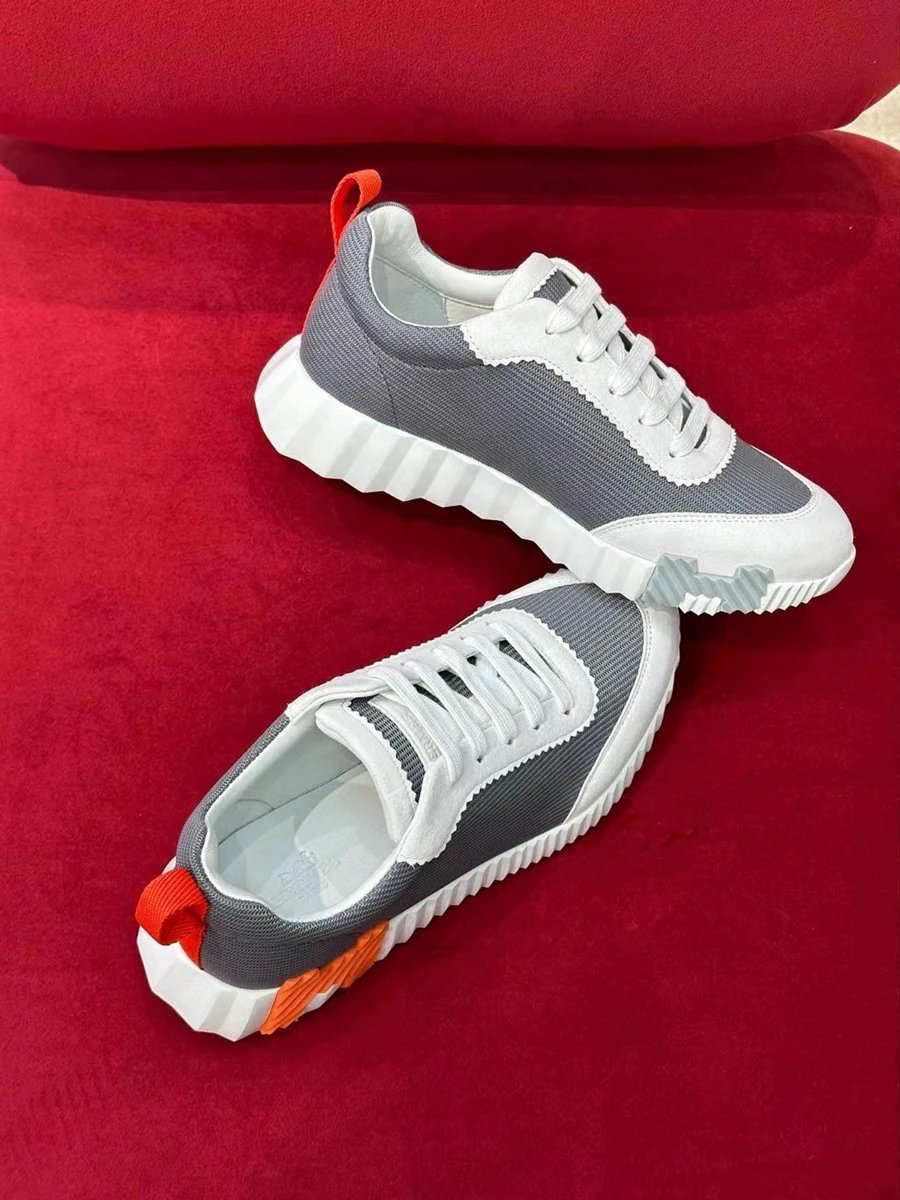 Hermès Oran Sneakers Black and White Suede Sneakers - 18