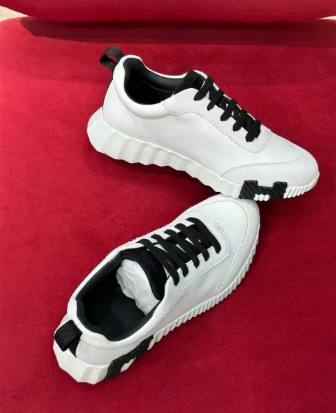 Hermès Oran Sneakers Black and White Suede Sneakers - 13