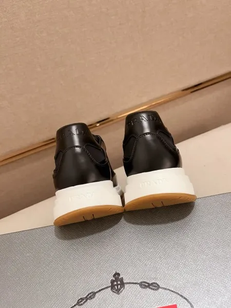 Prada Re-Nylon Triangle Logo Black Chunky Sneakers - 20