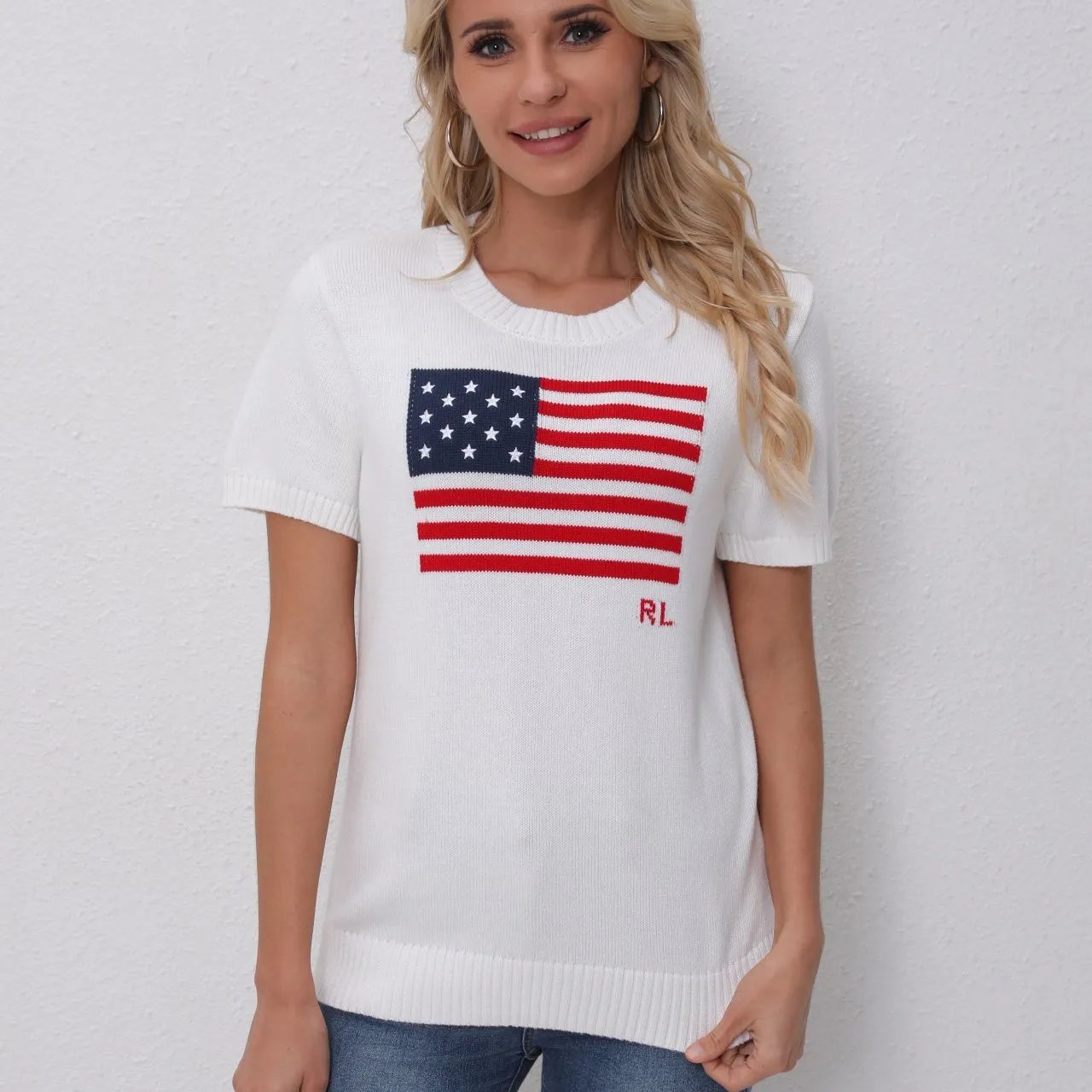 毛衣REVOE时尚小众纯棉2025新款简约罗纹针织套头衫 5