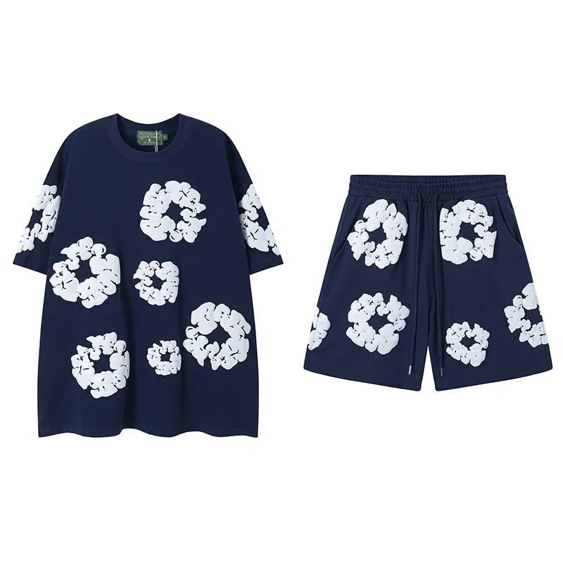 藏青套装（短袖+短裤）