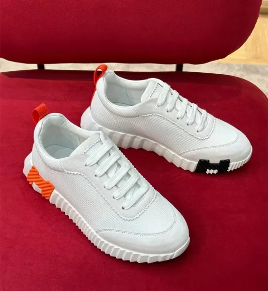 Hermès Oran Sneakers Black and White Suede Sneakers - 14