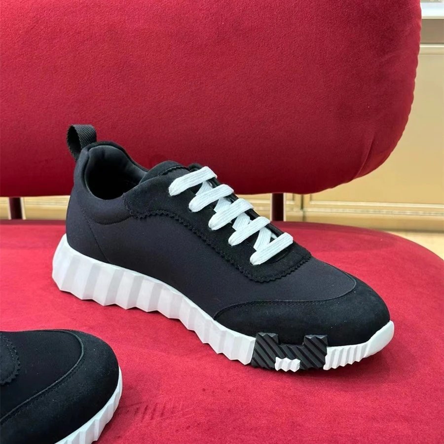 Hermès Oran Sneakers Black and White Suede Sneakers - 20