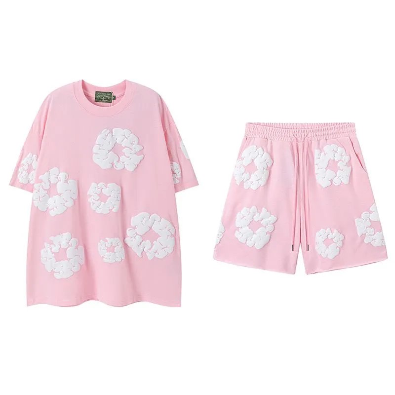 粉色套装（短袖+短裤）