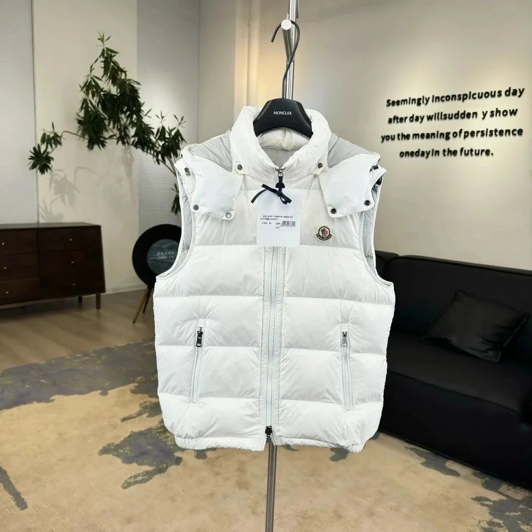 Moncler Grenoble Down Vest White Outerwear - 1