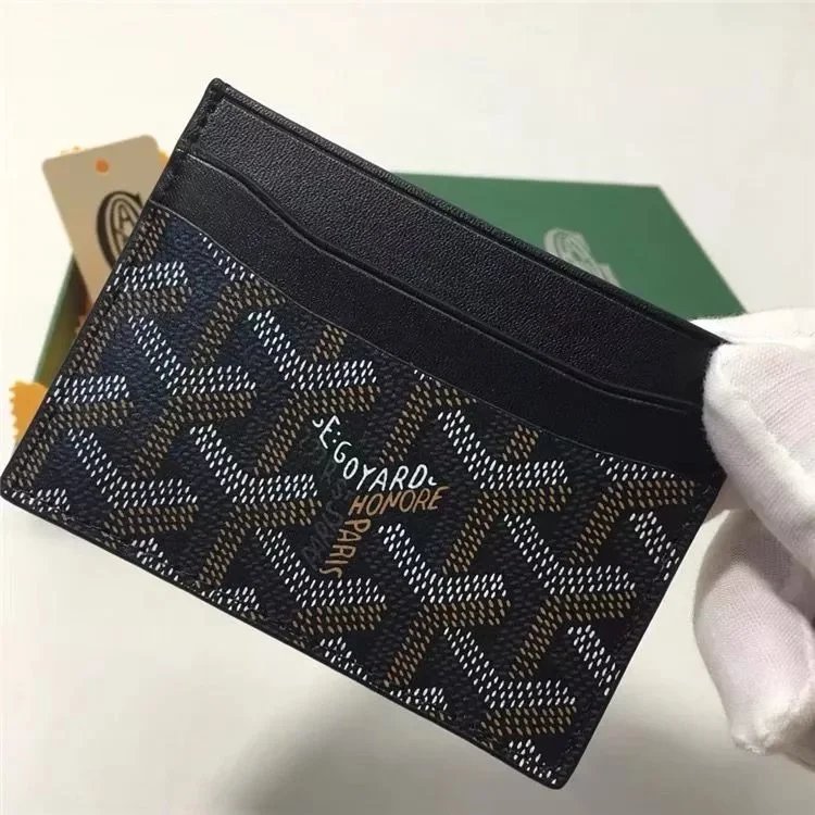 Goyard Saint-Honoré Card Holder Black Multicolor - 1