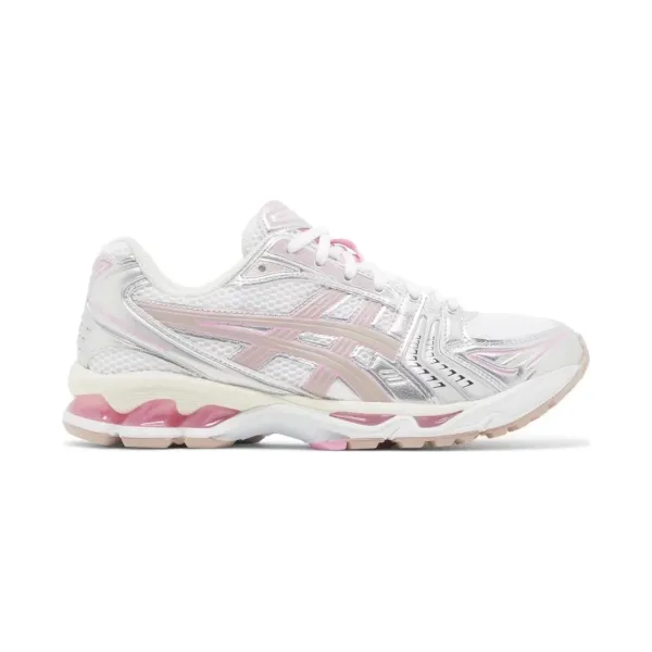 Asics Gel-Kayano 14 White Pink Silver Running Shoes - 1
