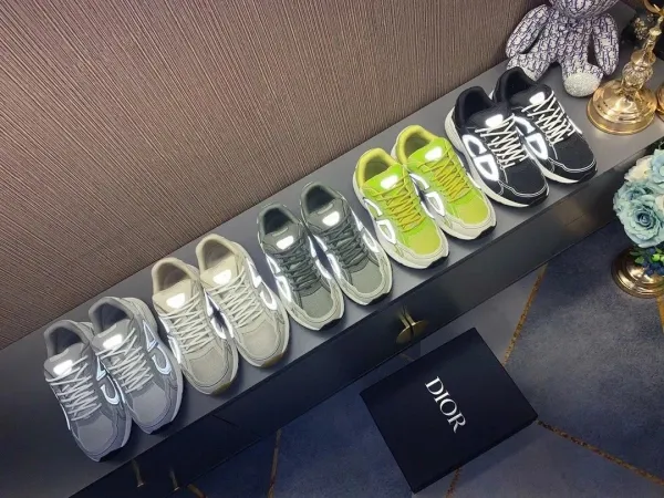 Dior B23 Yellow Chunky Sneakers - 7