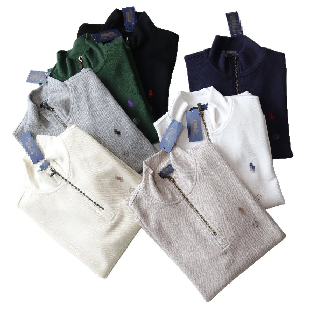 高领长袖针织卫衣男女款外套 5