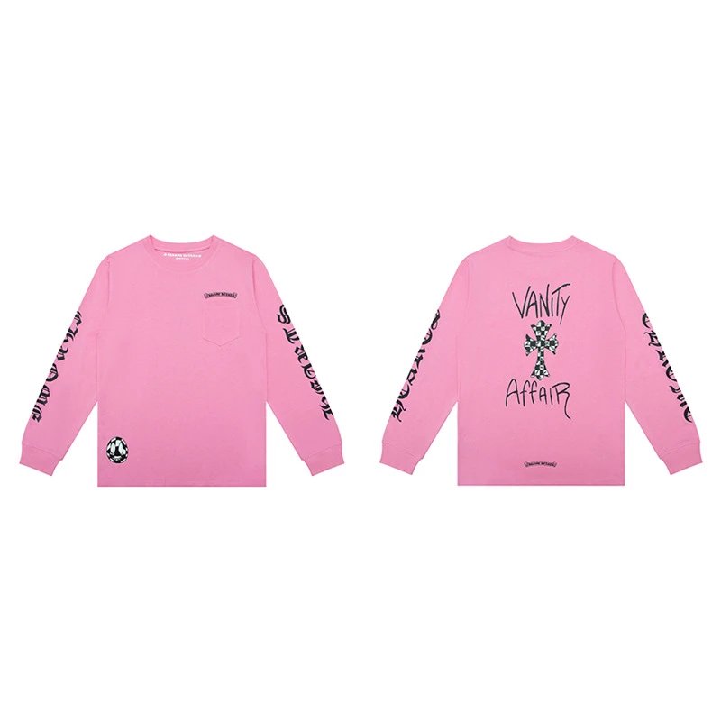 Chrome Hearts Vanity Affair Pink Long-Sleeve T-Shirt - 29