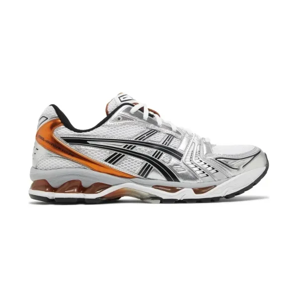 Asics Gel-Kayano 14 Silver Orange Running Shoes - 1