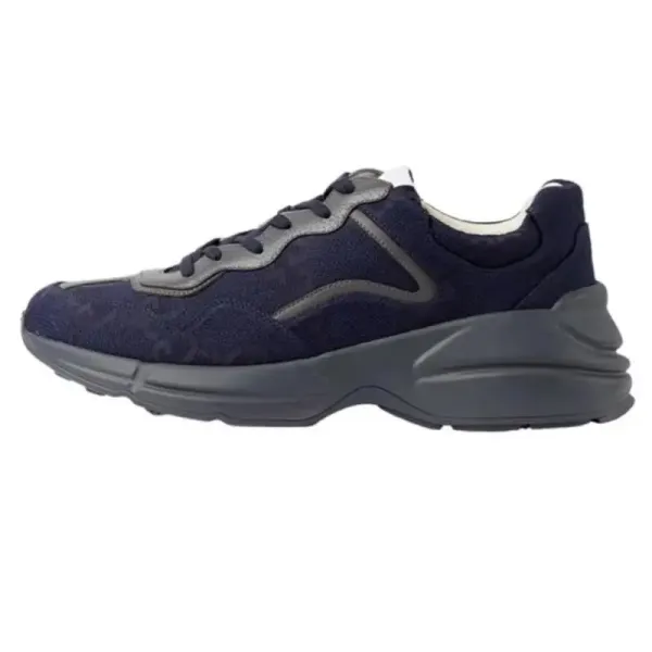 Gucci Rhyton Sneakers Navy Blue Chunky Sneakers - 1