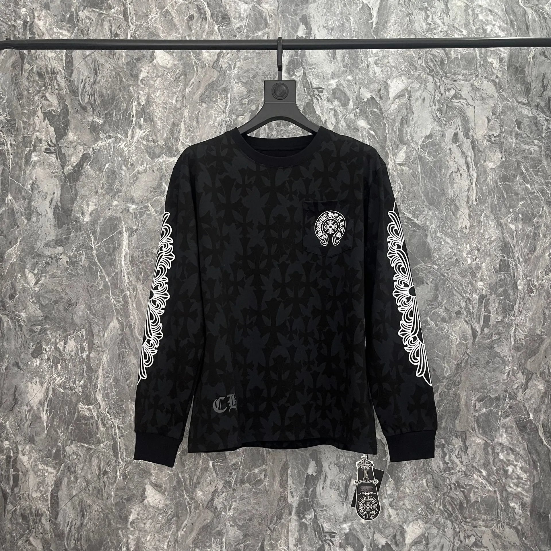 Chrome Hearts Vanity Affair Pink Long-Sleeve T-Shirt - 46
