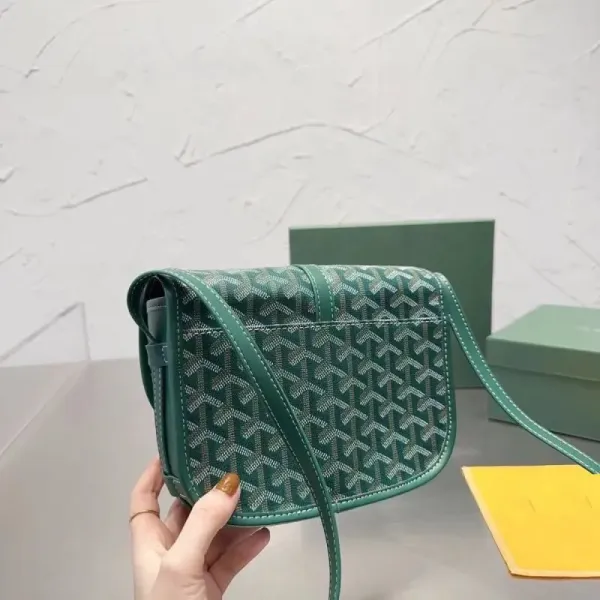 Goyard Saint Louis Saddle Bag Black and Tan Crossbody Bag - 7