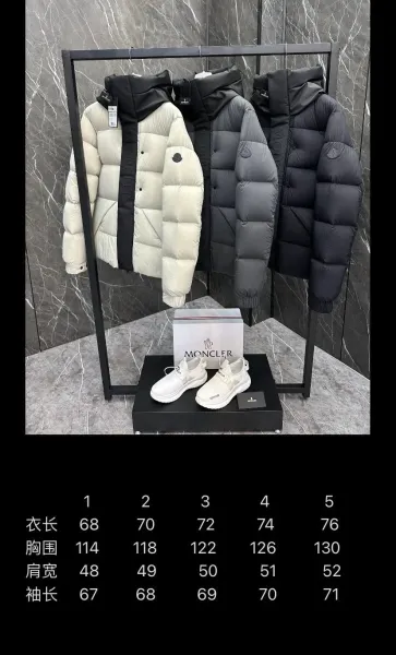 Moncler Genius 1952 Down Jacket Light Gray with Black Logo Strap - 7