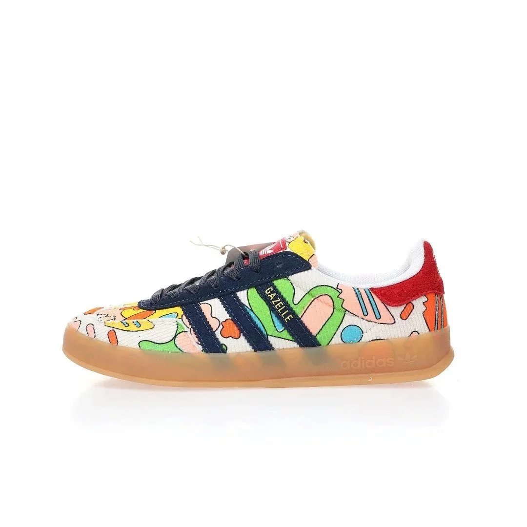 “联名白彩灯芯绒生胶底”IG2849