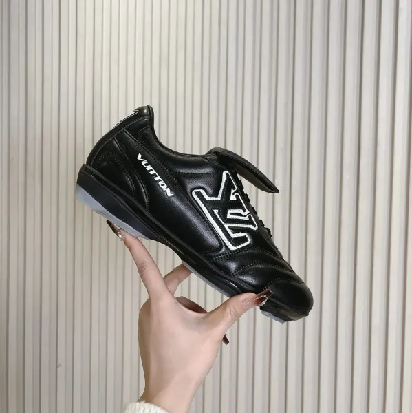 Louis Vuitton LV Trainer Black Leather Sneakers - 1