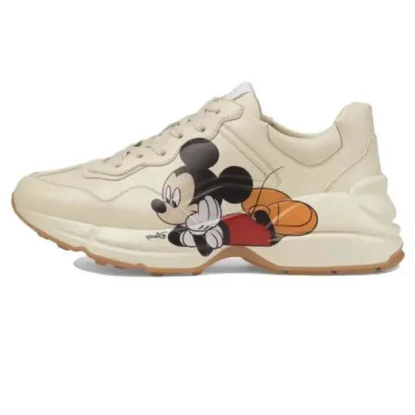 Gucci x Disney Rhyton Mickey Mouse Beige Chunky Sneakers - 1