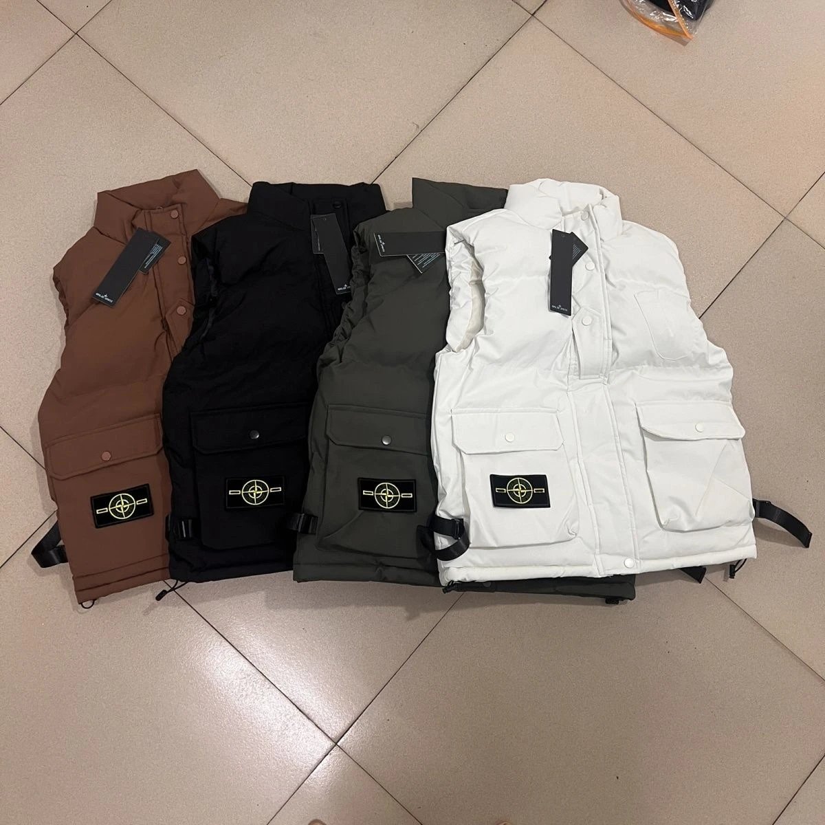 Stone Island Olive Down Vest