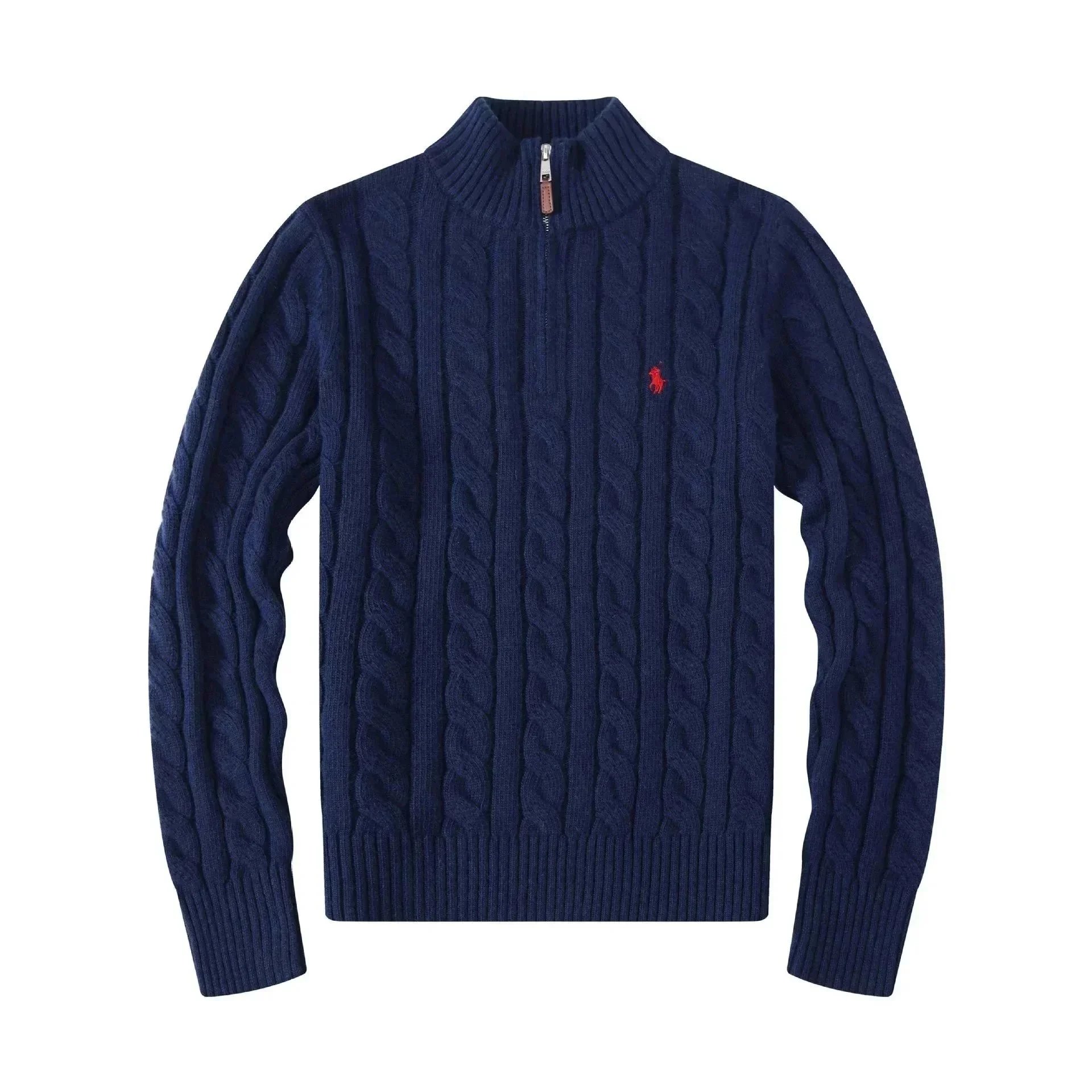 Zipper in navy blue