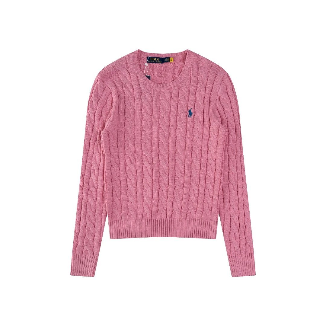 Polo Ralph Lauren Pink Cable Knit Sweater