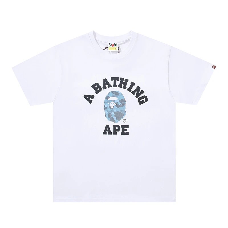 Beehive Camouflage Ape Head White and Blue