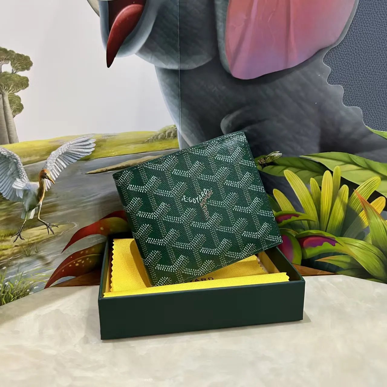 Green Goyard Wallet