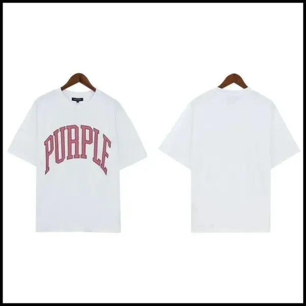 Purple Brand Arch Logo White T-Shirt - 1