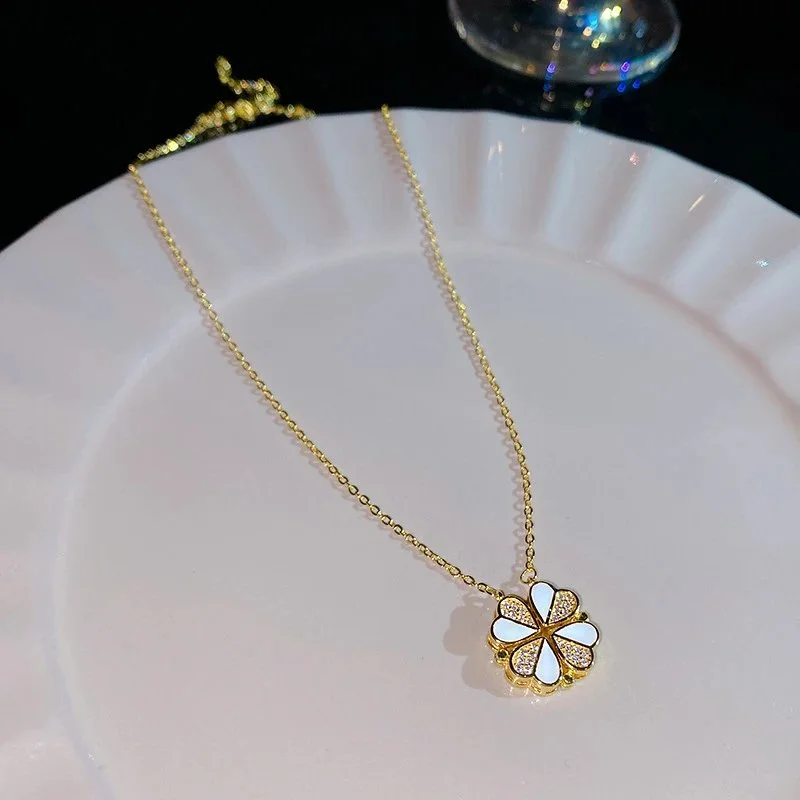 Lily Gold White Neck