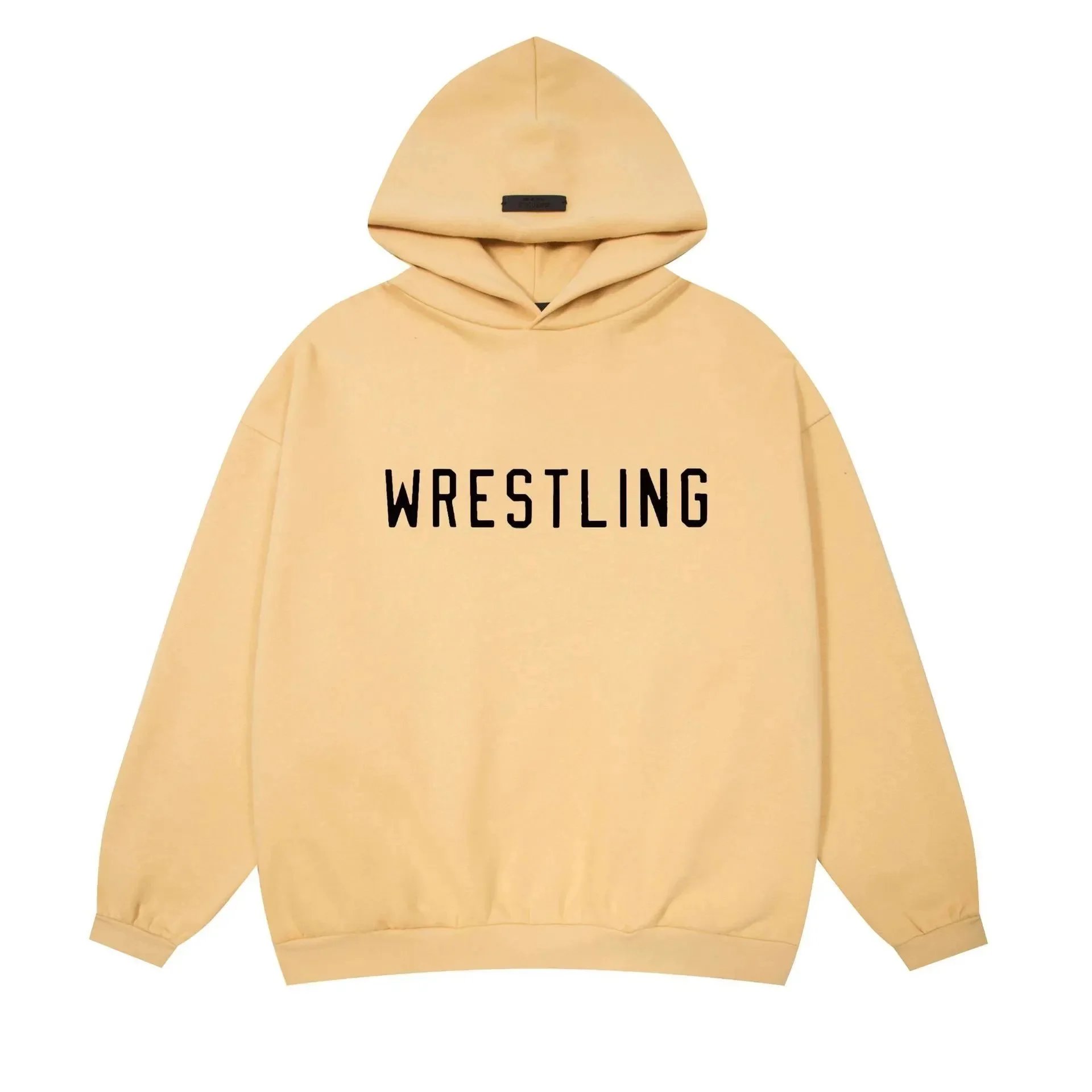 Wrestling Beige Hoodie