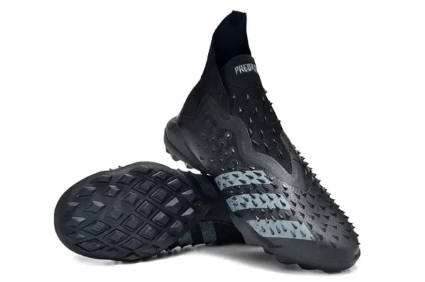 Adidas Predator Edge Turf Black / Gray Soccer Cleats Sneakers - 1