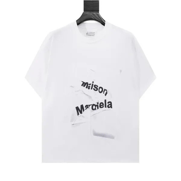 Maison Margiela Number Print White T-Shirt - 2