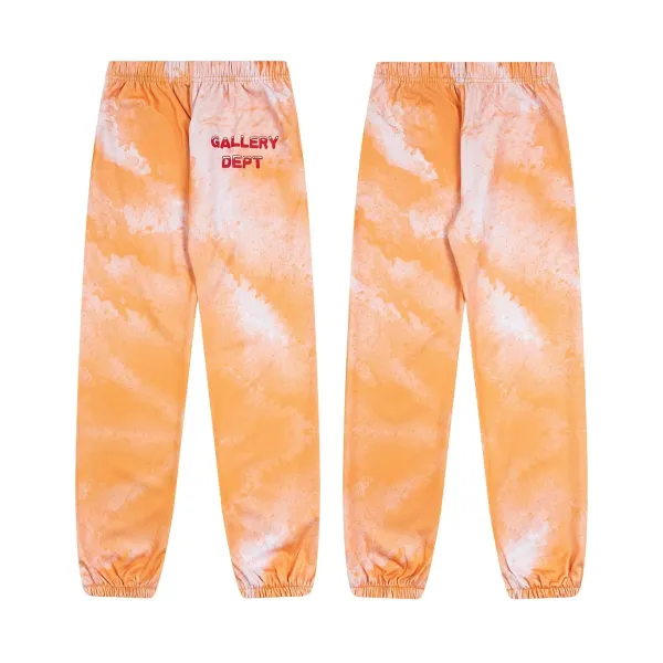 Gallery Dept Tie-Dye Sweatpants Orange - 1