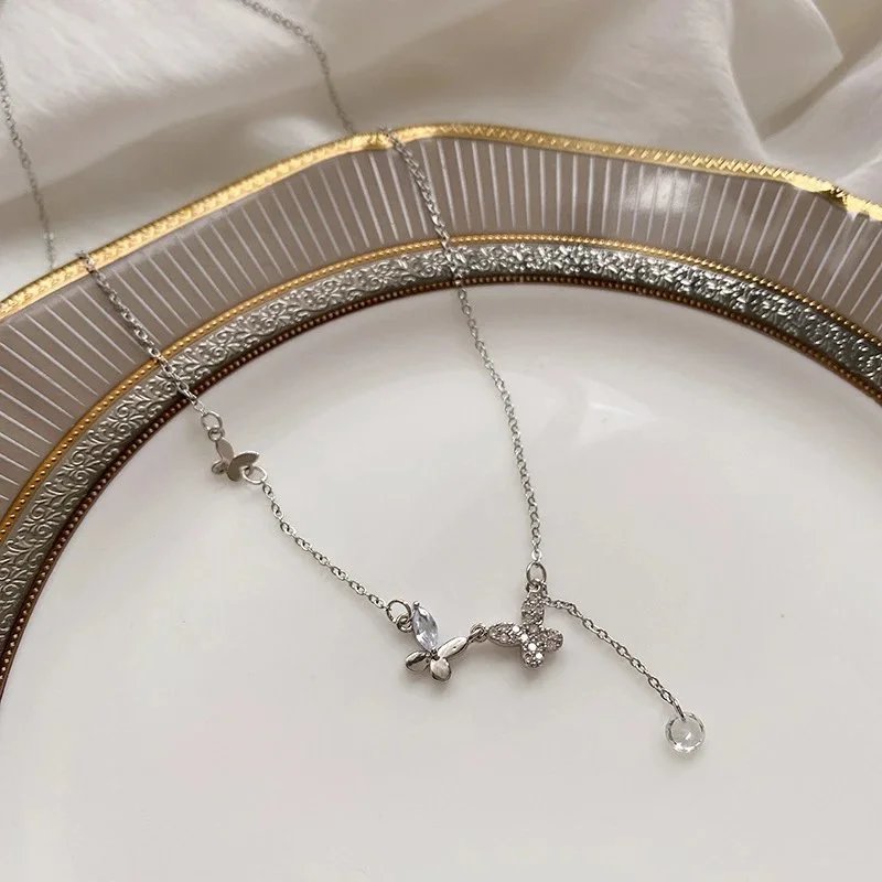Silver Butterfly Necklace