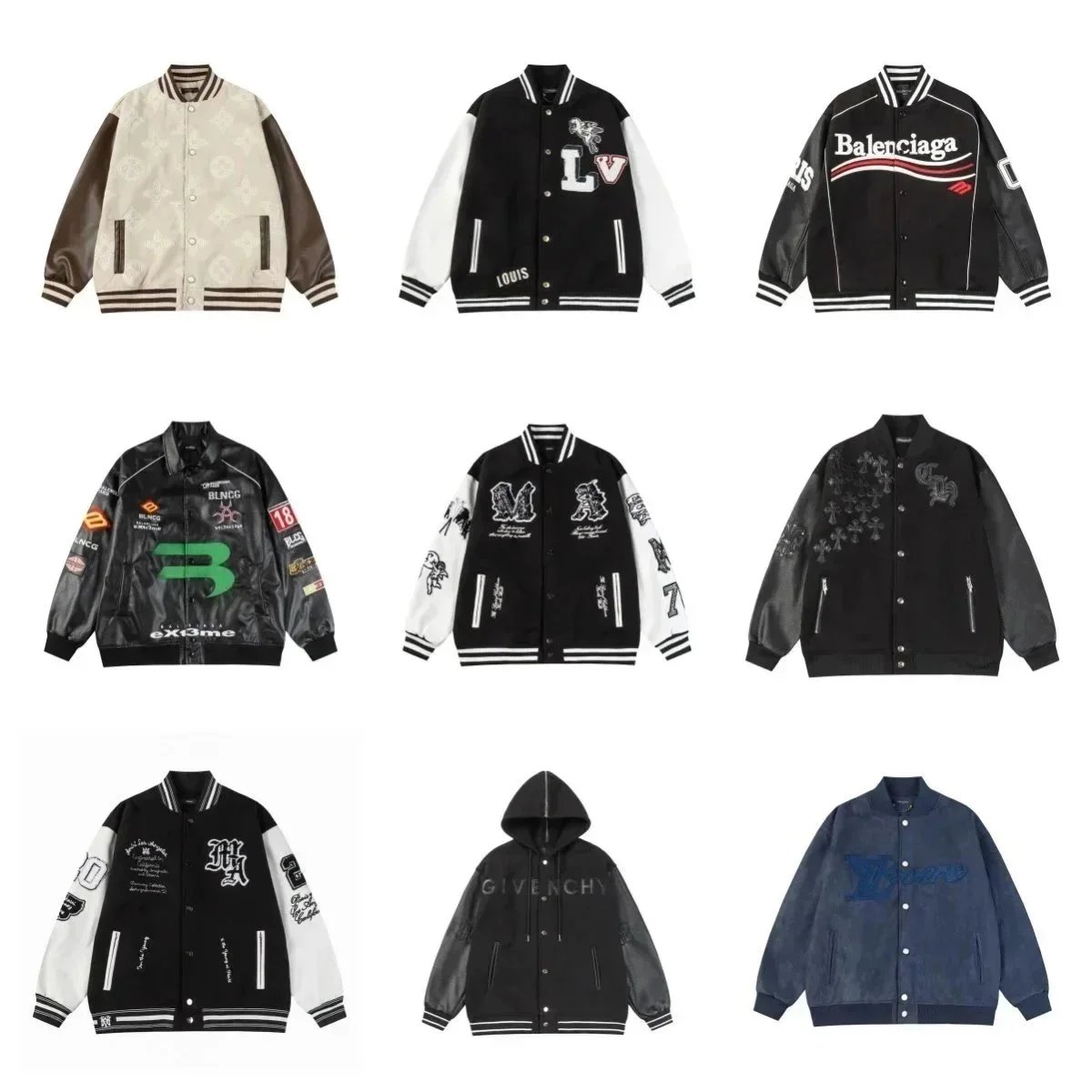 Louis Vuitton Multi-Patches Mixed Leather Varsity 