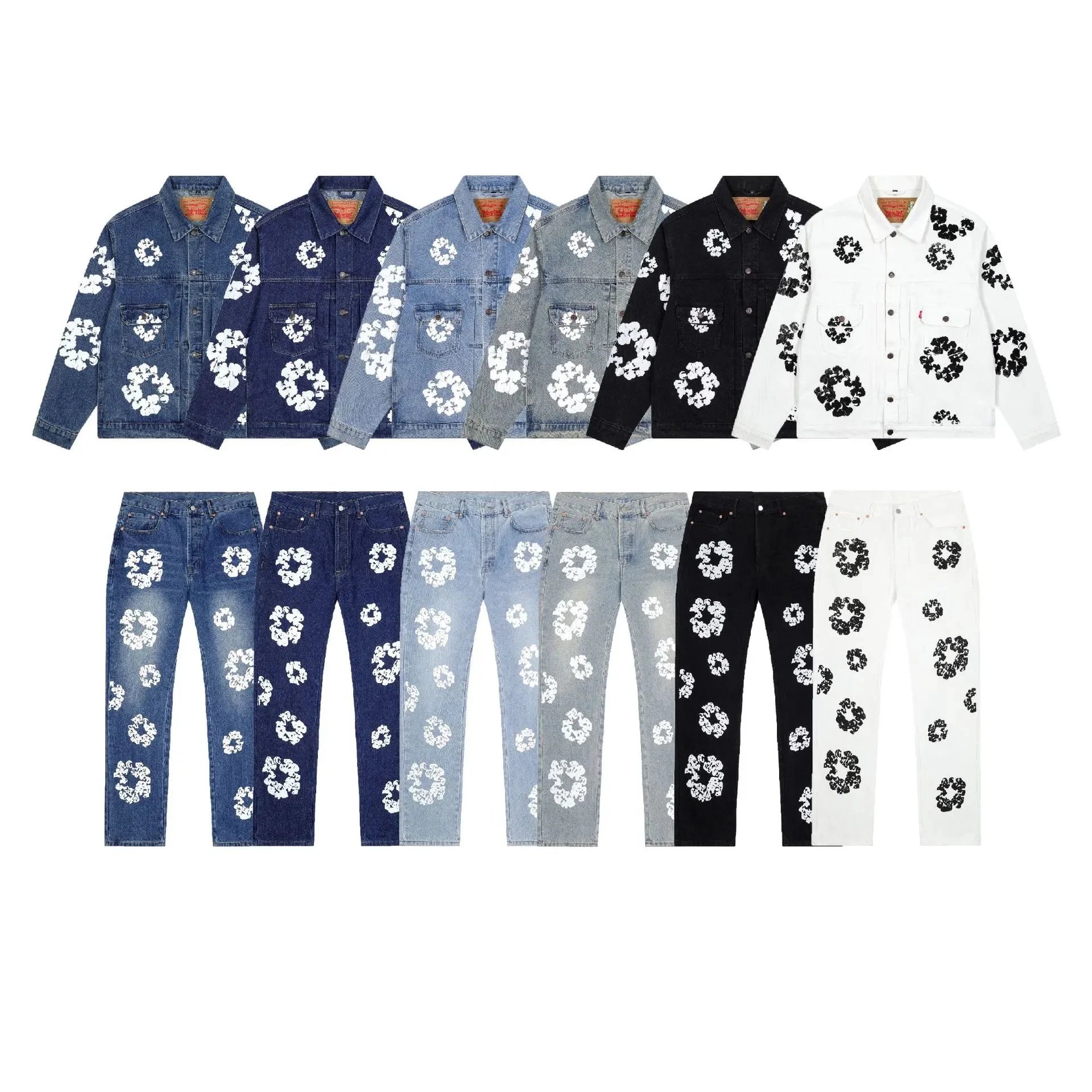 Denim Tears x Levi's Cotton Wreath Type 2 Printed Denim Jacket