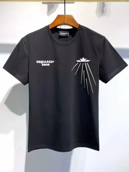 Dsquared2 Bros Crown Graphic Black T-Shirt - 1