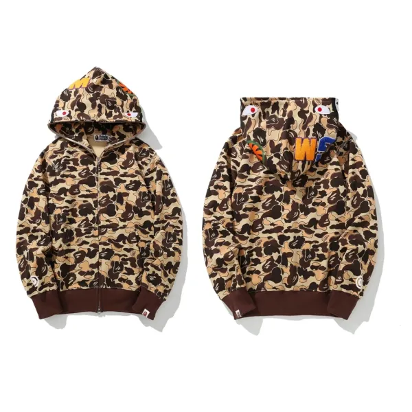A Bathing Ape ABC Camo Shark Hoodie Multicolor - 1
