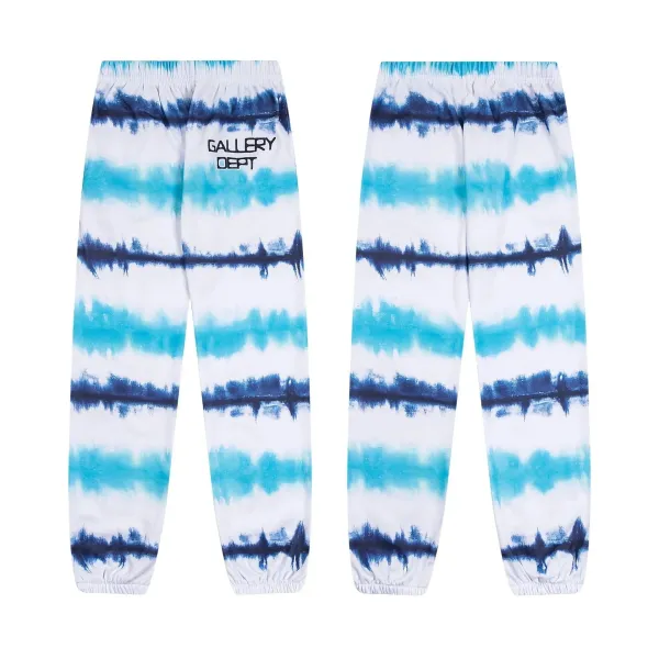 Gallery Dept Tie-Dye Joggers Blue White Sweatpants - 1