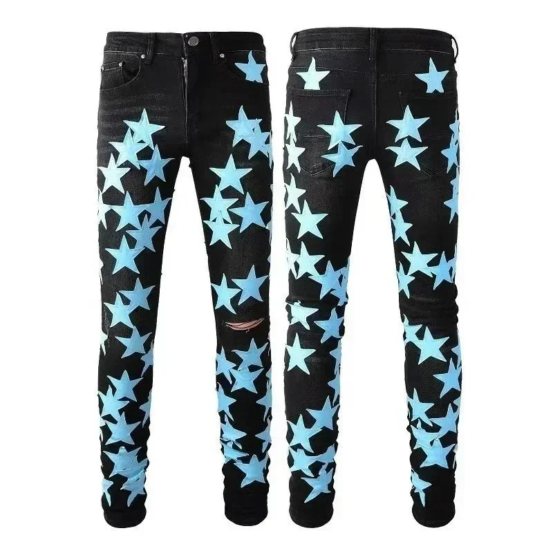 Amiri Black Blue Sta