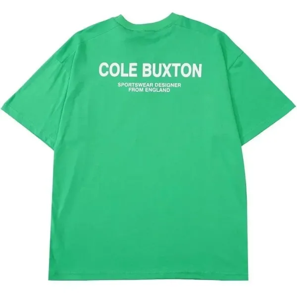 Cole Buxton Back Print T-Shirt Green - 1
