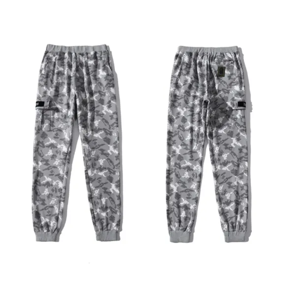 A Bathing Ape Shark Head Print Sweatpants Black / Gold - 14