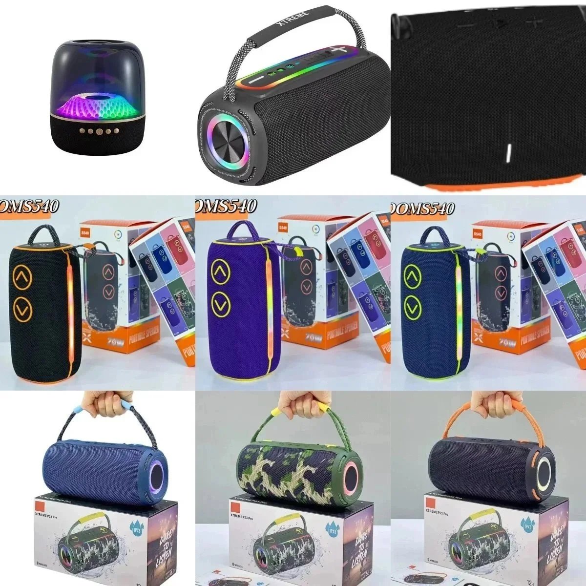 XTREME P23 Pro Black Portable Bluetooth Speaker