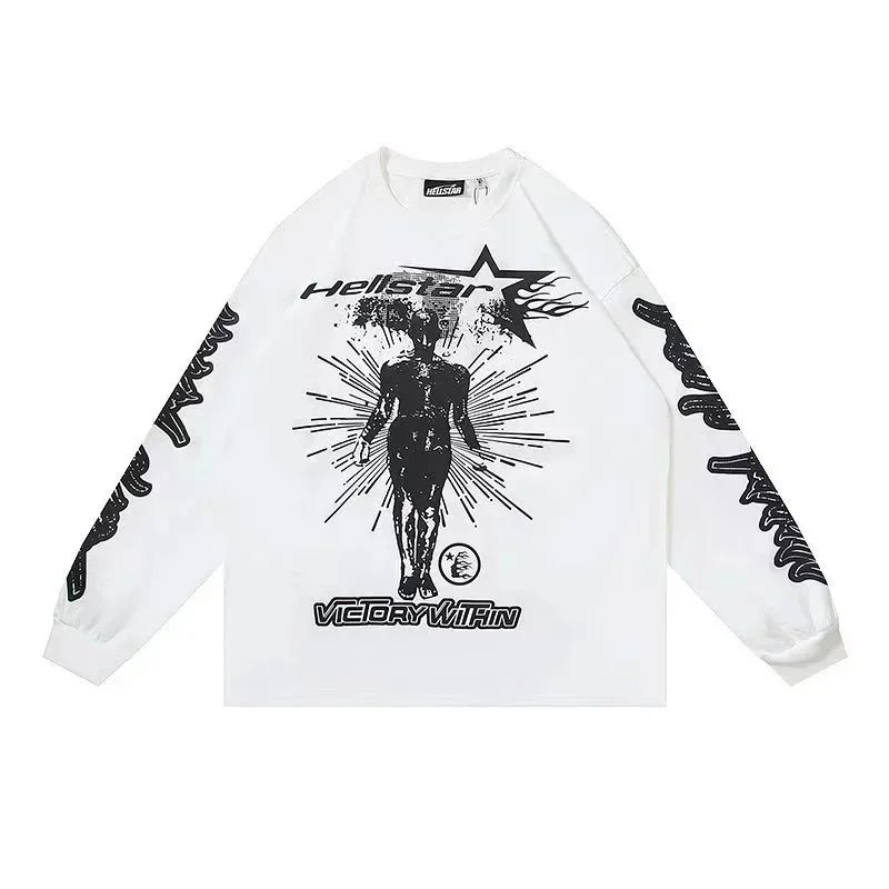 Hellstar White Long Sleeve T-Shirt