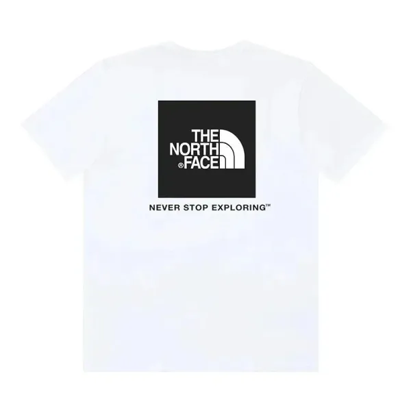 The North Face Box Logo White T-Shirt - 1