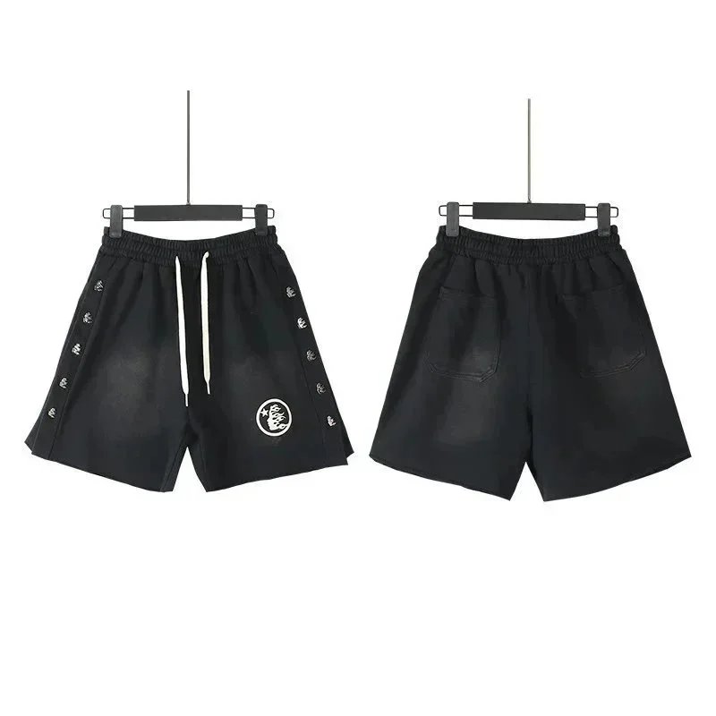 Hellstar Color-Block Drawstring Shorts Black / Red - 17