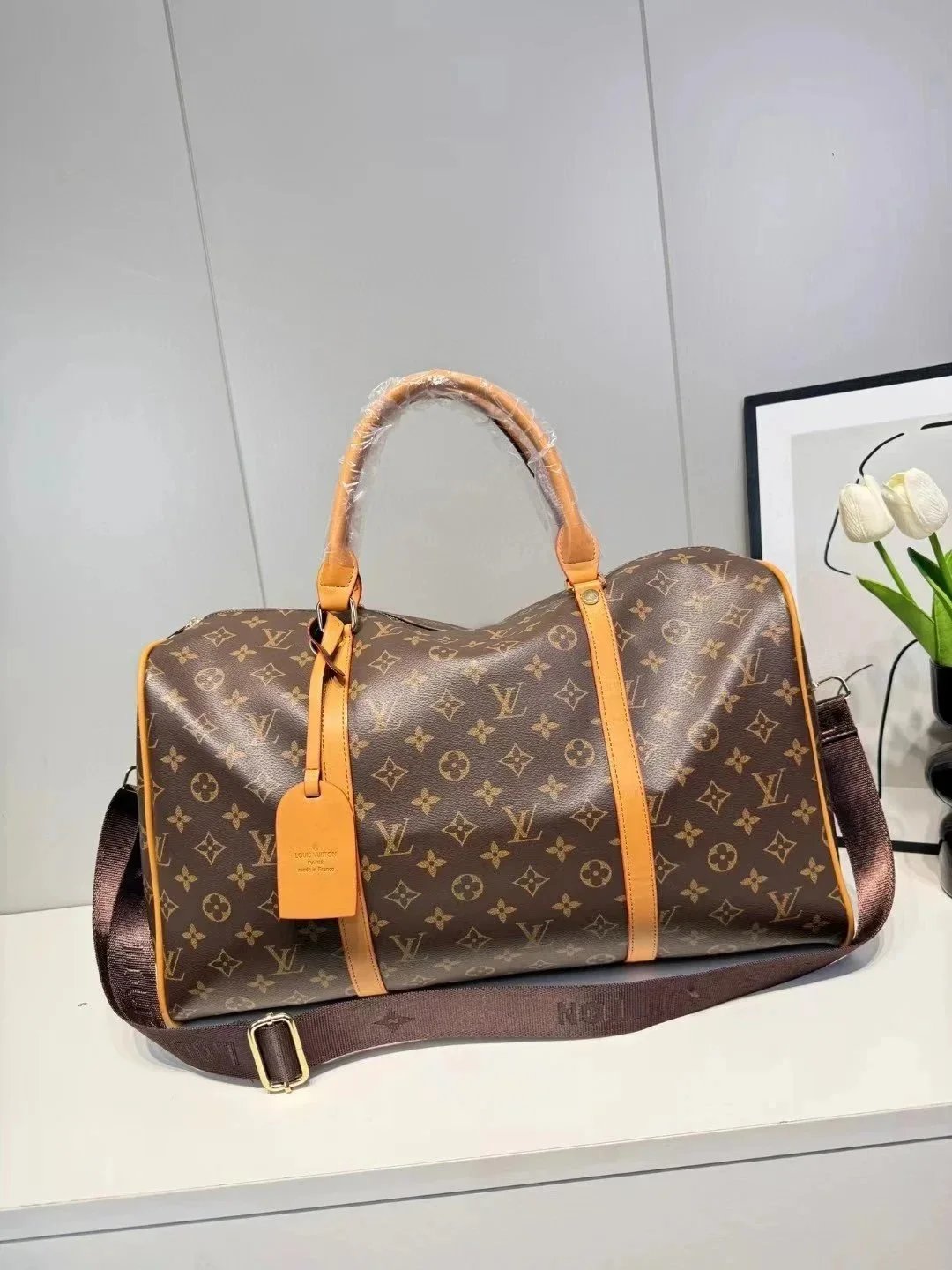 Louis Vuitton // 1997 Brown Monogram Keepall Bandouliere 50 Bag--other-stuff