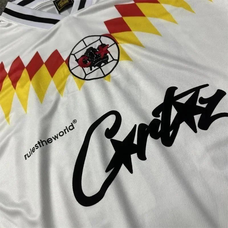 Cruyff Classic Black White Red Yellow Blue Retro Football Jersey